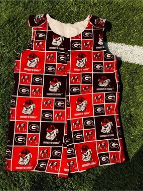 Handmade Toddler UGA Sleeveless Romper Unisex 2-3T EUC